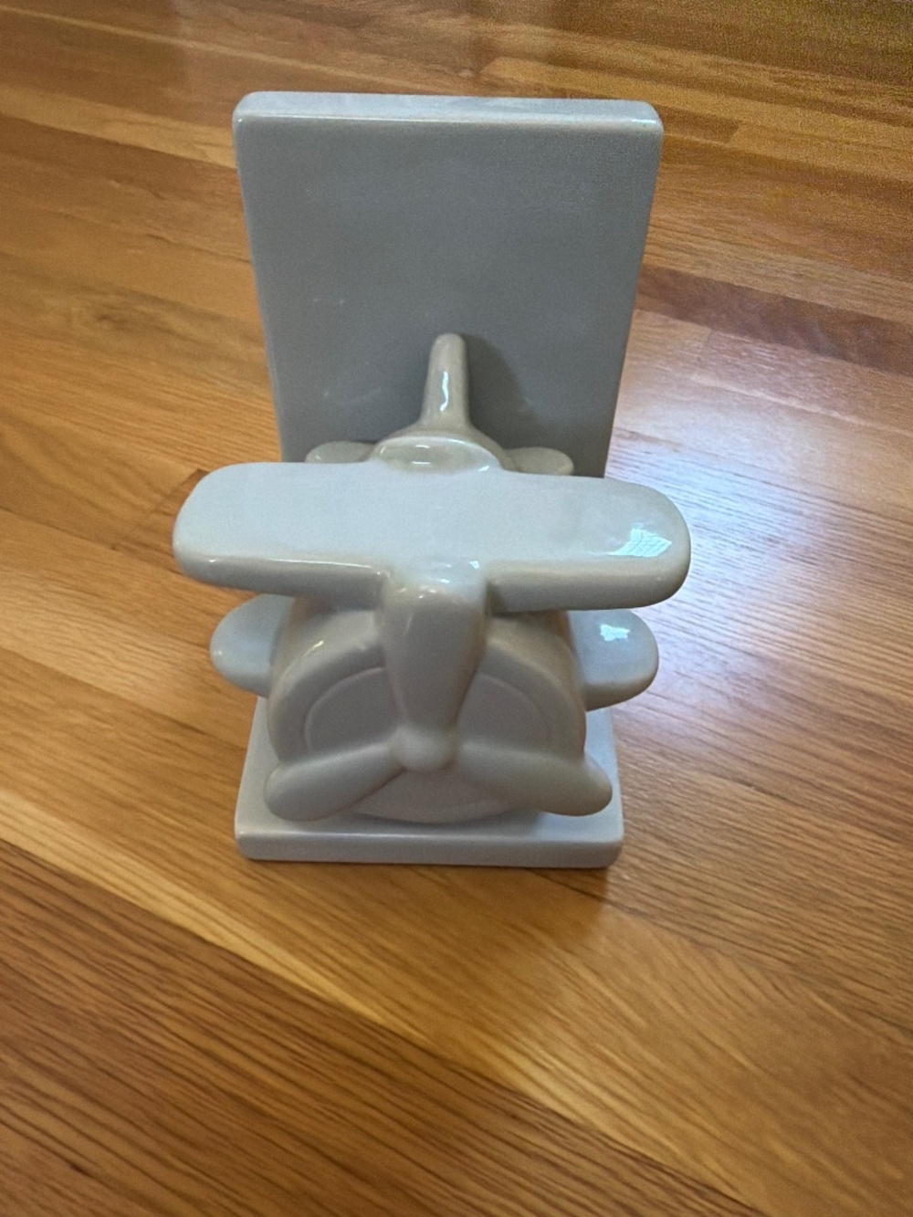 Retro airplane book holder